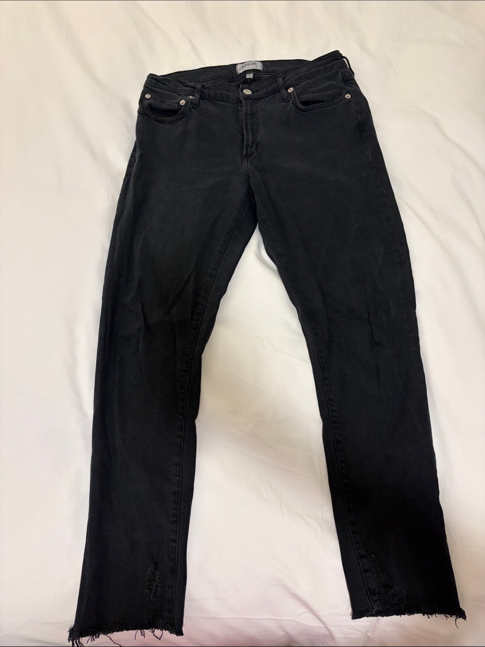 Agolde black stretch skinny jeans. Size 29